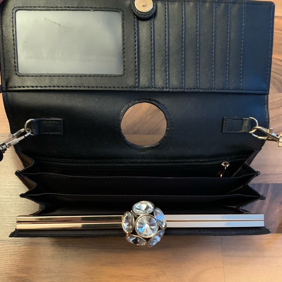 ✨2 x Host Pick✨New Black Susan Nichole Designs Fergie Clutch - Picture 8 of 8